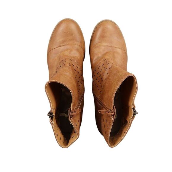 Report Shoes Womens 7.5 Bootie Fashion Lifestyle Classic Block Heel Brown Lilah - Picture 8 of 15